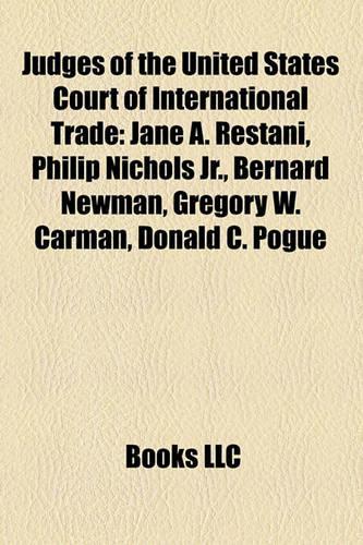 Judges of the United States Court of International Trade