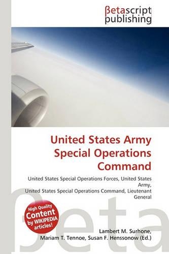 United States Army Special Operations Command: (English)