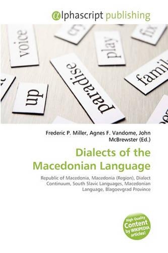 Dialects of the Macedonian Language