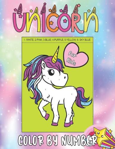 Unicorn Color by Numbers for Kids