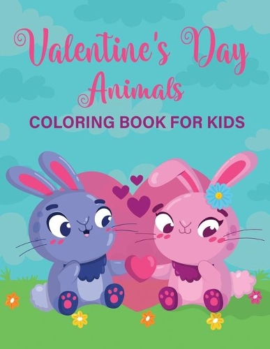 Valentine's day animals coloring book for kids