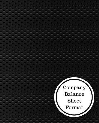 Company Balance Sheet Format