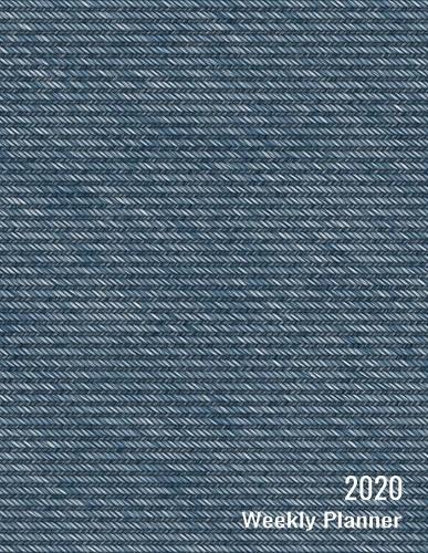 2020 Weekly Planner: 52 Week Start on Sunday Dark Blue Denim Calendar Schedule Organizer and Journal Notebook to help you plan and get organized