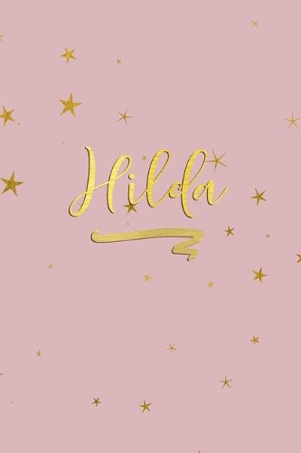 Hilda: Personalized Journal to Write In - Rose Gold Line Journal