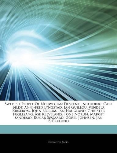 Articles on Swedish People of Norwegian Descent, Including