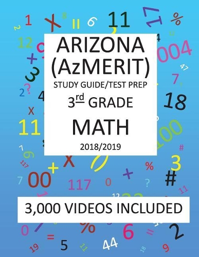 3rd Grade ARIZONA AzMERIT, 2019 MATH, Test Prep
