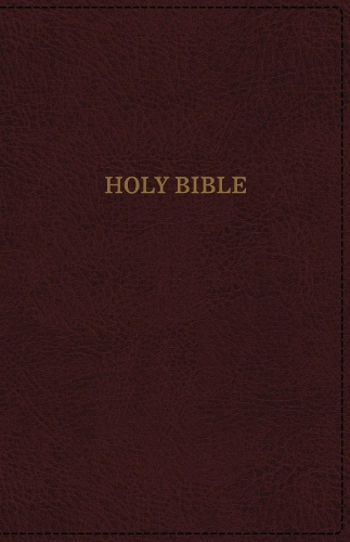 KJV, Deluxe Thinline Reference Bible, Leathersoft, Burgundy, Thumb Indexed, Red Letter, Comfort Print