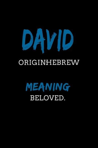 David Hebrew Beloved.