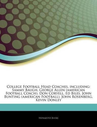 Articles on College Football Head Coaches, Including