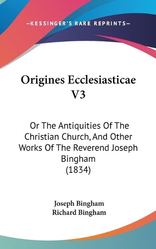Origines Ecclesiasticae V3