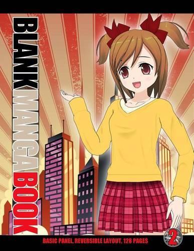 Blank Manga Book 2: Basic Panel, Reversible Layout, 128 Pages(English)