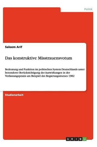 Das konstruktive Misstrauensvotum