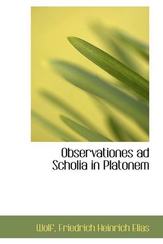 Observationes Ad Scholia in Platonem