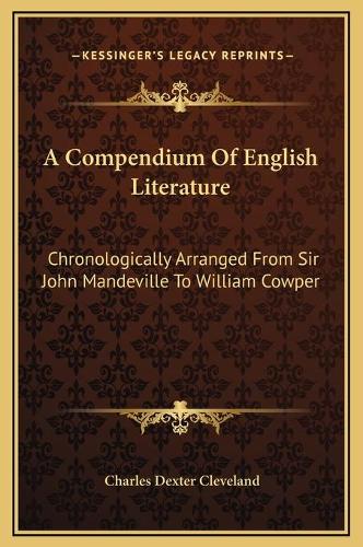 A Compendium Of English Literature