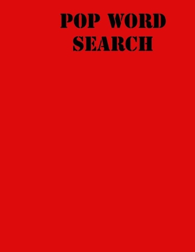 pop Word Search: large print puzzle book for teens .8,5x11, matte cover, 55 Music Activity Puzzle Book with solution