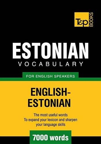 T&p English-Estonian Vocabulary 7000 Words