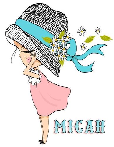 Micah: Personalized Book with Name, Notebook, Journal, Diary, 105 Lined Pages, 8 1/2" x 11"