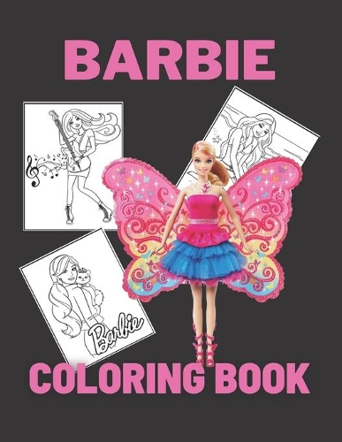 barbie: coloring book for kids and adults