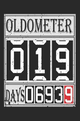 Oldometer 19: Blank Lined Journal, Funny Happy Birthday Sketchbook, Notebook, Diary Perfect Gift For 19 Year Old Boys And Girls