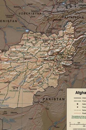 A Map of the Nation of Afghanistan
