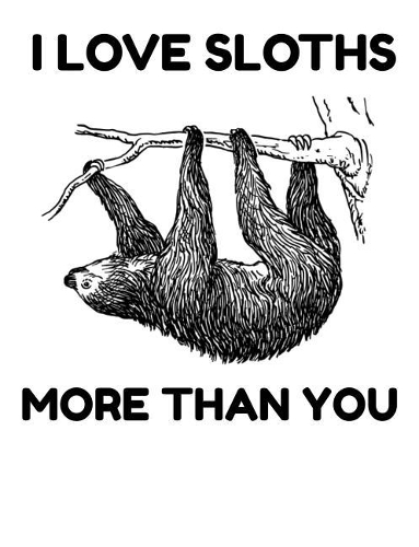 I Love Sloths More Than You