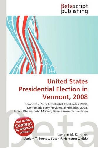 United States Presidential Election in Vermont, 2008