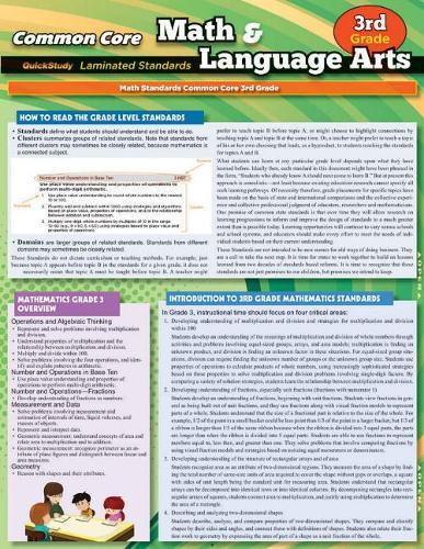 Ccss: Math & Language Arts - 3Rdgrade