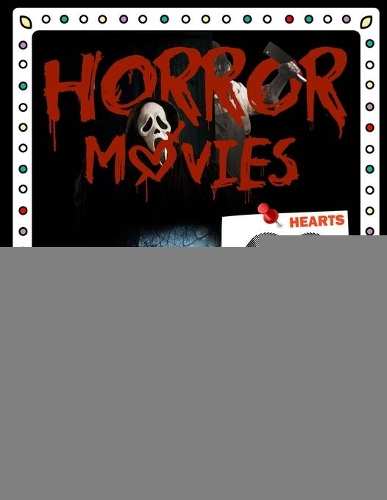 Horror Movies Lines Spirals Hearts Coloring Book