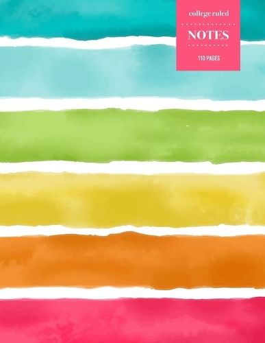 College Ruled Notes 110 Pages