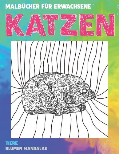 Malbücher für Erwachsene - Blumen Mandalas - Tiere - Katzen