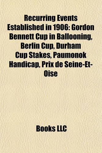 Recurring Events Established in 1906