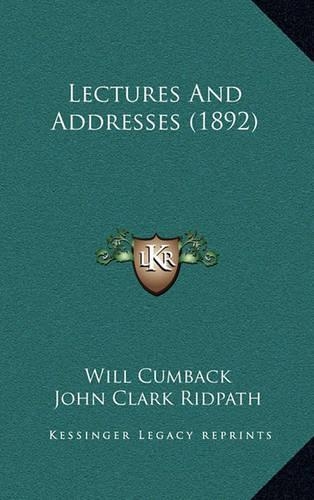 Lectures And Addresses (1892): (English)
