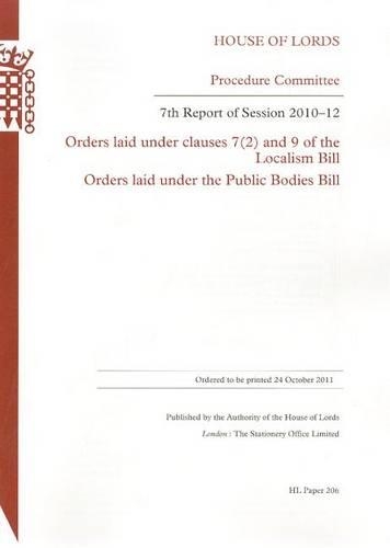 7th Report of Session 2010-12