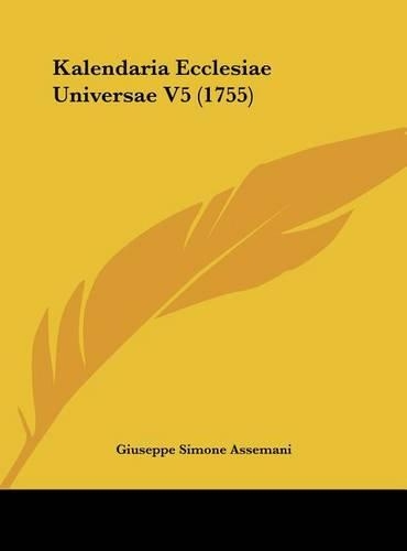 Kalendaria Ecclesiae Universae V5 (1755)