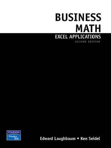 Business Math Excel Applications for Business Mathematics
