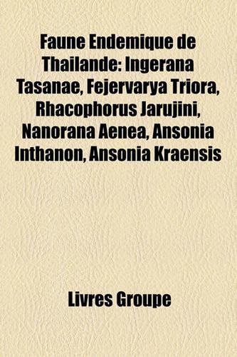 Faune Endmique de Thalande