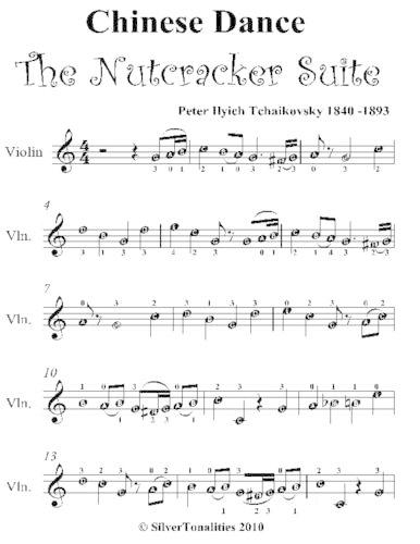 Chinese Dance the Nutcracker Suite Easy Violin Sheet Music