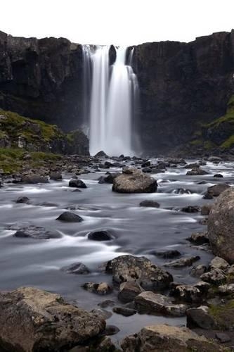 Beautiful Gufufoss Waterfall in Iceland