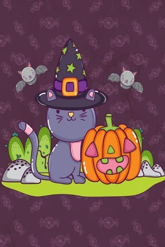 Halloween Kitty Lined Notebook