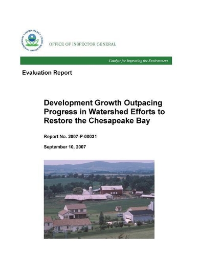 Development Growth Outpacing Progress in Watershed Efforts to Retore the Chesapeake Bay