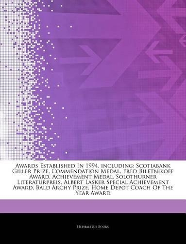Articles on Awards Established in 1994, Including