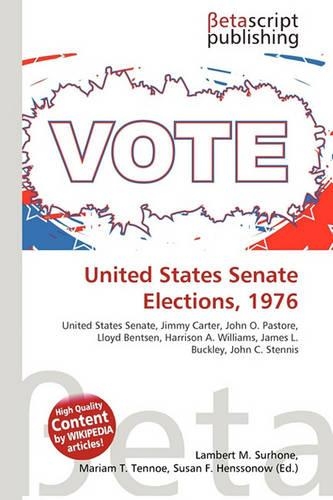United States Senate Elections, 1976