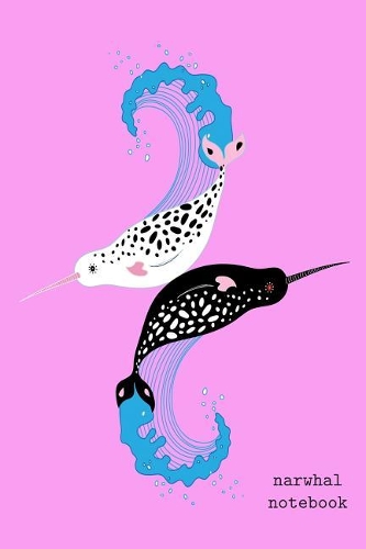 Narwhal Notebook: Cute Narwhals Wide Ruled Composition Note Book for Kids. Lined Paper Journal Diary, Stylish 6 X 9 Inch Soft Cover, for Home or Elementary School