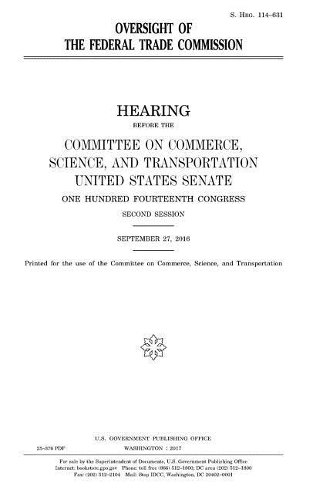Oversight of the Federal Trade Commission