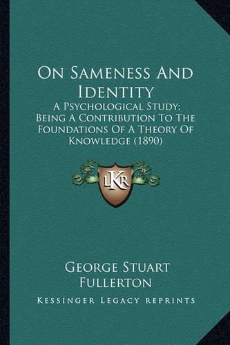 On Sameness And Identity
