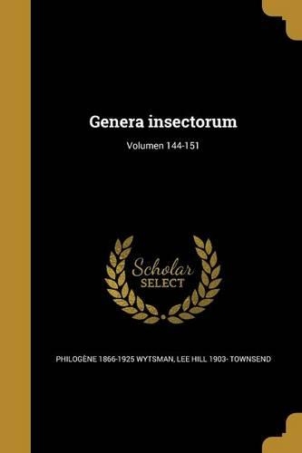Genera Insectorum; Volumen 144-151
