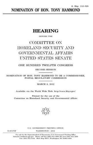 Nomination of Hon. Tony Hammond