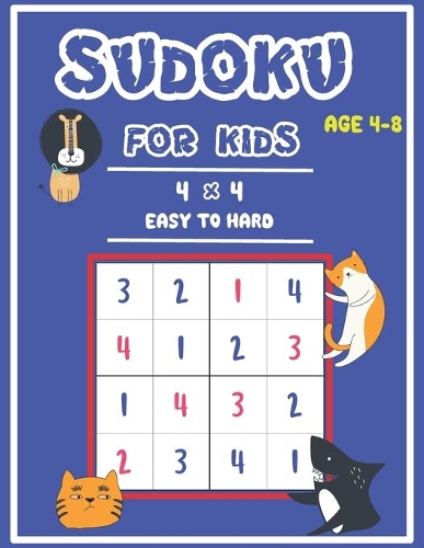 Sudoku for kids 4x4 Easy to Hard