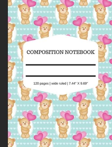 Composition Notebook - 120 pages - Wide Ruled - 7.44