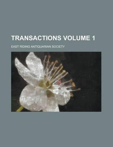 Transactions Volume 1